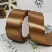 1 Roll 4cm Ribbon For Flower Bouquet Rose Decoration, Handmade DIY Braided Rope Gift Red Satin Ribbon (25 Yards/Roll) - Multicolor - View 43