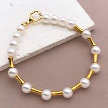 5入 8x4mm 12x6mm 不鏽鋼圓柱形隔珠 手鍊珠 高品質珠寶手工配件用品 - 彩色 - 查看 10