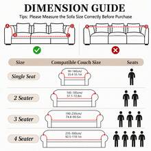 Premium Minimalist Jacquard Sofa Cover, Soft & Skin-Friendly, 360° Full Coverage Elastic Sofa Slipcover With Foam Fixing Strips For Enhanced Non-Slip, Machine Washable - Camel - View 10