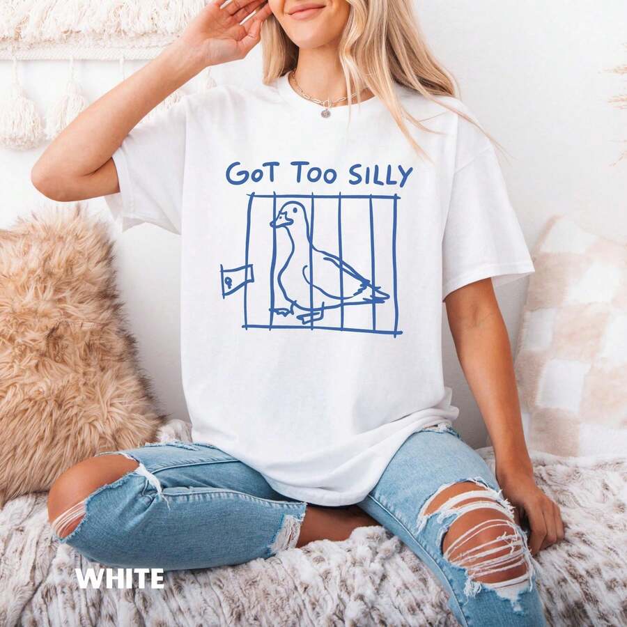 White Casual T-Shirt With Dinosaur Print For Kids, For Kindergarten Graduation, 4th Of July, Lightweight And Soft For Boys And Girls - 軍綠色 - 查看 1