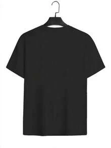 T-Shirt Design Sneakers Humorous Slogan Casual - Black - View 2