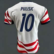 USMNT 2026 World Cup Home Soccer Jersey, Pulisic Reyna McKennie Balogun Weah Adams USA National Team Replica Football Shirt - 主場無印號 - 查看 6