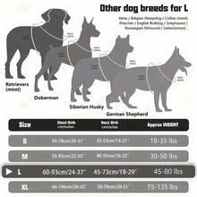 Heavy-Duty Reflective Large Dog Harness (Includes Stickers And 2 Random Anti-Lost Bells), Polyester Pet Vest With Control Handle, Hand Wash Only, Suitable For Training And Working Dogs - No More Pulling Or Suffocation. - Multicolor - View 2