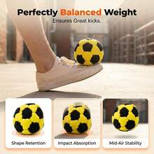 2026 Upgraded Crochet Footbag, Colorful Juggling Balls For Beginners, For Hacky Sack, Handmade Gift For Men Women, Street Soccer, For Outdoor Throwing Game - Multicolor - View 10