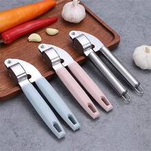 1pc Garlic Press, Manual Garlic Mincer, Garlic Crusher, Ginger Mincer, Kitchen Gadget - Small - View 12