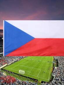 1pc Czech Republic Flag, 2026 World Cup Flag, Football Match Flag, Holiday Celebration Banner, Hanging Decoration, Czech Flag, Garden Flag, Educational Supplies, Home Decor, 90*150cm Czech Republic Flag - A - View 7