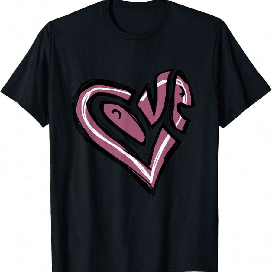 T-Shirts With Original Graffiti Design - Black13 - View 1
