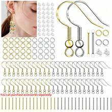 1 Set Earring Making Kit, 20-230 Pieces, 925 Silver Plated Ear Wires, Jump Rings, Transparent Silicone Backs, Suitable For DIY Earring Jewelry Making Accessories - Set - View 1