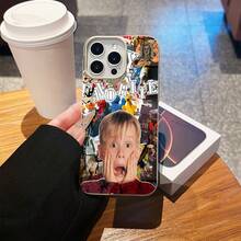 Funda para móvil con diseño de collage, compatible con la funda para iPhone de Apple. Fabricada en TPU, ofrece protección contra golpes y caídas. - Blanco antiguo - Ver 2