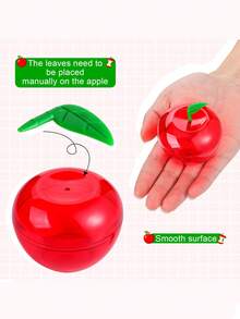 10pcs/5pcs Acrylic Artificial Red Apple Gift Boxes, Faux Apple Gift Boxes, Creative Wedding Candy Boxes, Teacher's Day Gifts, Halloween, Harvest Festival, School Supplies, Back To School, Autumn Decor, Holiday Gifts, Thanksgiving Wedding Birthday, Party Supplies - A - View 4