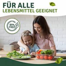 Aufbewahrungsbox Kühlschrank Organizer Set Stapelbar - 9er Set (3 Größe) Korbeinsatz Küchen Organizer mit Griff Küchenorganizer-Set Vorratsdose für Speisekammer, Gefrierschrank, Schrank, Schublade, Büro, Badezimmer Obst Gemüse bleibt Frischhaltedose, Nicht geeignet für Spülmaschine Make-up organizer Food container Obst Gemüse bleibt Frischhaltedose - Übersicht 4