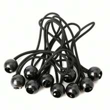 25pcs Heavy Duty Bungee Cords, Tent/Canopy/RV Wind Resistant Fastener, Adjustable Multipurpose Tie Down Straps - 25個黑色 - 查看 8