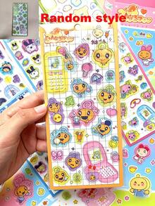 Tamagotchi 高品质3D可爱贴纸，趣味闪亮浮雕装饰，立体趣味日系动漫贴纸，采用坚固耐用的自粘防水材料 - 彩色 - 查看 6
