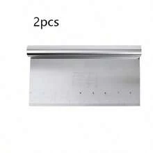 2/4pcs Stainless Steel Cake Slicer Baking Tools With Ruler And Scraper - Made Of Thickened Stainless Steel, Durable And Deformation-Resistant - Suitable For Kitchen, Bakery, Hotel, School And DIY Projects - Multicolor - View 17