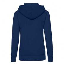 Fruit Of The Loom Classic Lady Fit Hooded Sweatshirt - Navy - View 2