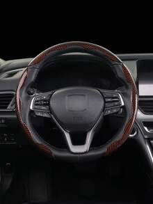 3pcs Non-Slip Steering Wheel Cover - Faux Carbon Fiber Pattern + High Reflectivity High Brightness + Segmented Embedded Design + Easy Installation + No Inner Ring, For Car/MPV/SUV/RV/Pickup/Van - 3pcs - View 9