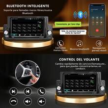 1din Touchscreen Car Stereo With CarPlay, Wireless 5.5 Inch IPS Display, Android Auto Car Audio, FM Radio, EQ, Bluetooth, USB, MirrorLink, And Camera - A - View 6