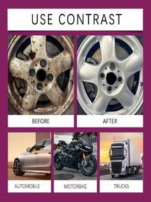 rayhong 1set/100g+Sponge/120ml Car Wheel Rim Refurbishing Paste Aluminum Alloy Wheel Cleaning Polishing Oxidation Scratch Care Paste - Solid State - View 3