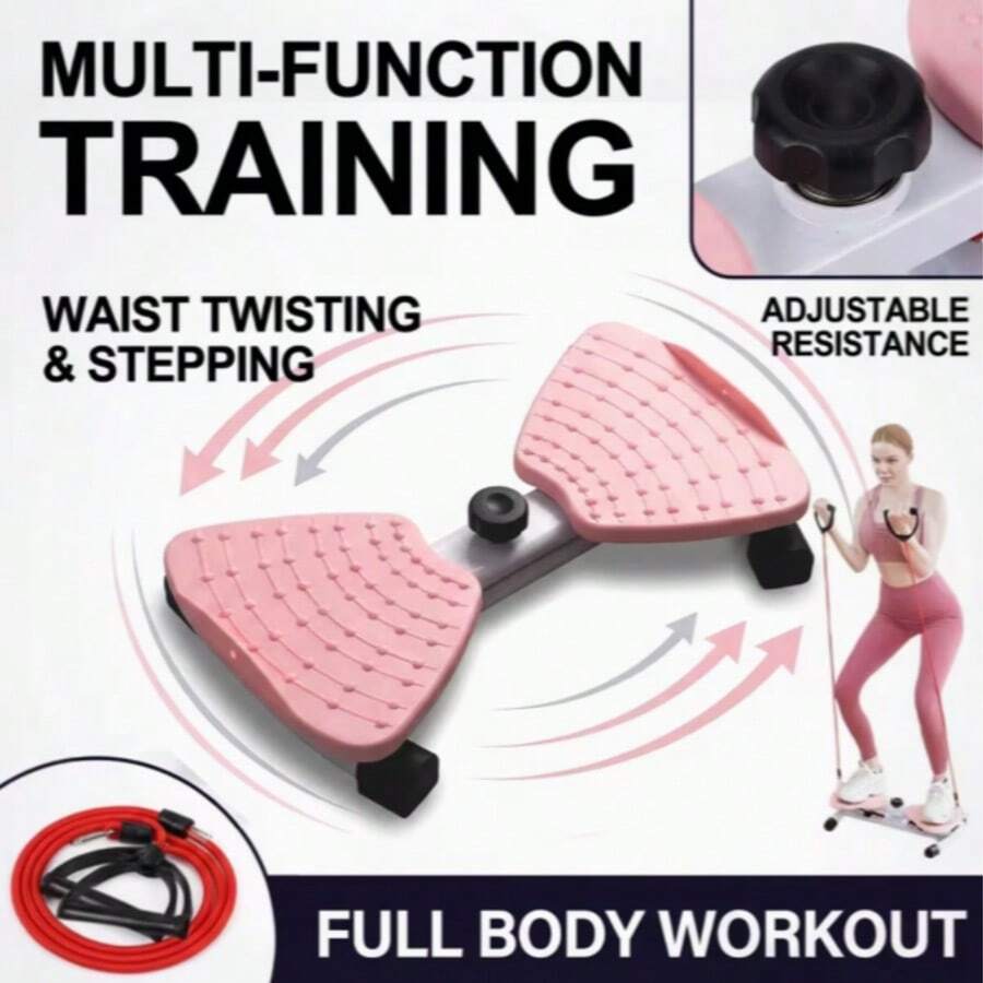 Waist Twisting Training Board/Disc Training Board With Handles - Pink - View 1