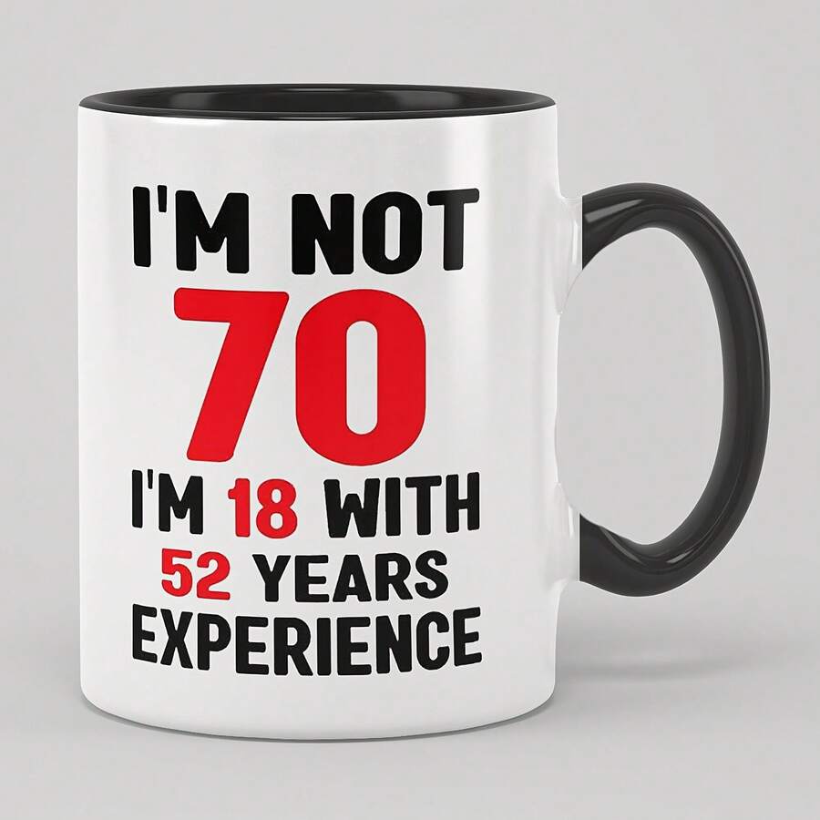 [Envío en 24 horas desde México]Taza de café de 11 oz para el 70º cumpleaños - Regalos geniales para hombres y mujeres que cumplen 70 - Ideas de regalos divertidas para mamá y papá - Tazas distintivas de 1954 para abuelos - Regalos con humor para él y ella - Imagen 1 pieza - Ver 1