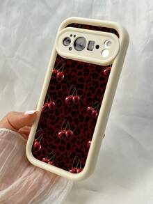 TJ114 Cherry Bow On Leopard Print Fully Enclosed For Drop Protection And Slip Resistance Features Angel Eye TPU Soft Case For  A38 A18 A15S A16S A17K A54 A58 A5i A5 Pro A5X A60 A74 A79 A57 A78 A35 A53 Find X8 Reno7 10 12 11 13 14 Pro 4F 11F 12F 12FS 13F 14F 4Z 5Z 6Z 7Z 8Z For Redmi 12 13 9C 10C 12C 13C 14C Note 9 10 11 12 13 14 Pro 10S 11S 12S 14S For Poco M6 M7 X7 For Honor X9C Magic7 Lite For Galaxy S26 Ultra For Pixel 7 For  V30 Lite For  Phone Case - 白色 - 查看 4