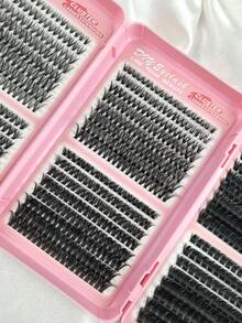 New 928 Pcs Individual Cluster Lash Book D Curl 30D+40D+50D+60D+80D+100D Mixed Trifold Lash Book Natural Look 8-16mm Individual Eyelash Book Extra Large Capacity Fluffy Cluster Eyelash Book Portable For Travel & Multi-Scene Use Lashes Extensions - View 3