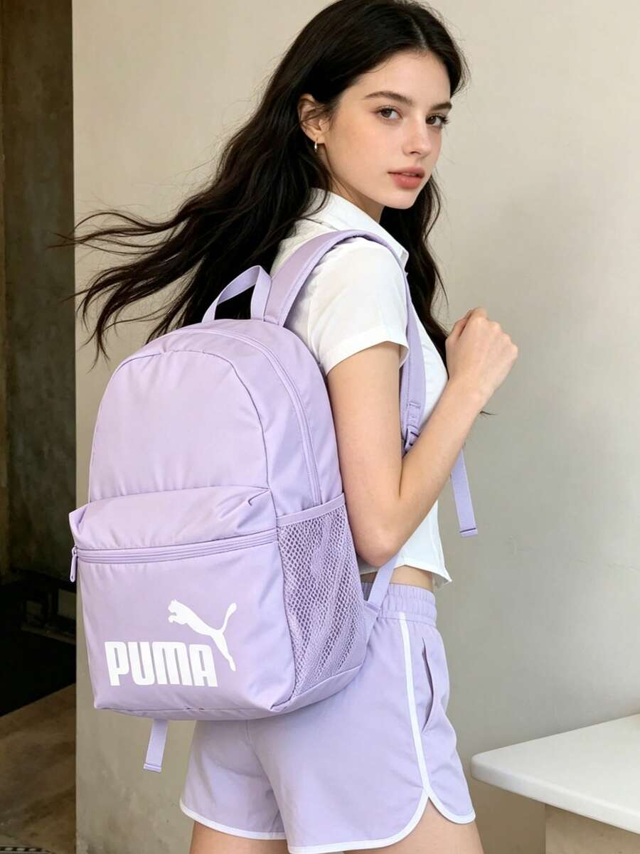 Puma 男包女包學生包書包Phase Backpack 運動包健身休閒包款雙肩包 075487 - 淺薰衣草紫 - 查看 1