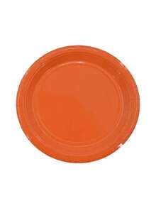 1/10pcs Colorful Paper Plates, Party Paper Trays, Large Capacity Round Solid Color Thickened Paper Plates, Suitable For Desserts, Perfect For Birthdays, Dinners, Weddings, Picnics, Baby Showers And Other Occasions - Multicolor - View 12