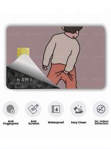 1 buah Stiker Pelindung Kartu Kredit Pasangan Lucu, Bahan PVC Lucu, Anti Sidik Jari, Tahan Lama, Tahan Gores, Tahan Aus, Hadiah Pesta Ulang Tahun, Cocok Untuk Pria & Wanita, Kartu Chip Kecil, Kartu Bank, Kartu Kredit, Kartu Transportasi, Kartu Kunci, Kartu Kampus Pelajar, Personalisasi DIY, Perlindungan Privasi - Beraneka warna - View 8