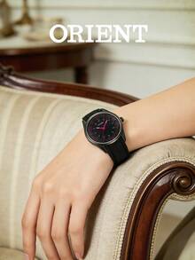Orient Women's Analog Quartz Watch, Rubber Strap FQC0R001B0 - Black - View 4
