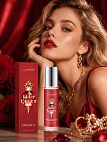Aceite de Perfume Killer Queen Crown Ruby Rollerball para Mujeres, Fragancia de Lujo Cálida Oriental Frutal Floral de Larga Duración, Perfume Rollerball Portátil de Bolsillo, Regalo Elegante para Mujeres en Citas Nocturnas, Fiestas, Cumpleaños y Viajes 10ml 0.34OZ - Fragancia floral y frutal - Ver 2