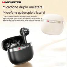 Monster Q11 True Wireless Earbuds, Semi-In-Ear Design, Bluetooth 5.4, 30H Playtime, HD Sound, Low Latency For Music & Gaming – Black - View 9