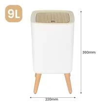 Bathroom Trash Can Garbage Can With Press Lid Trash Bin For Toilet Bathroom - View 10