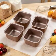 2/4pcs Square Mini Cake Molds, Non-Stick Mini Toast Bread Molds, Home Oven Baking Tools, Suitable For Bread And Cake, Home Baking Molds - View 13