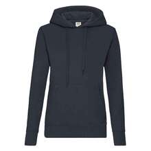 Fruit Of The Loom Classic Lady Fit Hooded Sweatshirt - Deep Navy - View 1