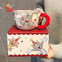 TOM AND JERRY. 正版聯名陶瓷馬克杯 情侶咖啡牛奶杯 生日禮物 - 彩色 - 查看 8