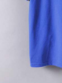 Math Practice T-Shirt: Multiplication Tables From 0 To 10, Color-Coded Multiplication And Division Chart, Educational Summer Top - Blue - View 4