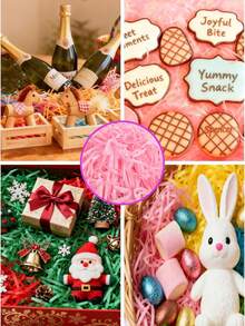 1 Pack 20g Colorful Shredded Crinkle Paper Raffia Filler, Suitable For DIY Gift Box Filling, Packaging, Wedding, Valentine's Day Gifts, Easter Gifts, Birthday Party Decoration - Raffia - View 7
