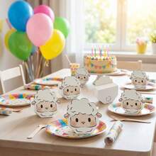 20pcs Cartoon Shaped Sheep Gift Boxes, Birthday Party Favor Boxes, Paper Souvenir Gift Boxes - View 5
