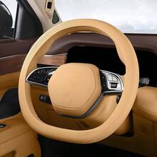 Ultra-Thin Non-Slip Silicone Steering Wheel Cover, Fits 13.77-14.17 Inches (35-36 Cm) Cars, SUVs And Trucks, Quick Installation Low-Profile Grip, Slightly Sticky Surface For Better Control, Odorless Black Protective Cover Suitable For Daily Commuting, Road Trips And City Driving - Affordable Material (Simple Design, Not Premium Quality) - Multicolor - View 14