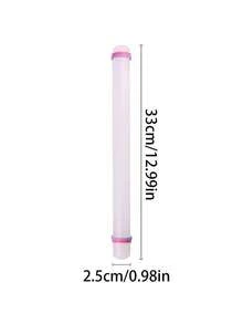 1pc/8pcs/10pcs Plastic Rolling Pin With Guide Ring, Wilton Large Soft Candy Rolling Pin, Non-Stick Dough Roller For Home Use, Ideal Soft Candy Roller, Flour Stick, Bread And Dough Kneading Kitchen Tool, Marshmallow Cake Decoration Manual Tool, Sugar Craft Soft Candy Frosting Smoothing Rolling Pin Trimmer Embossing Flower Scissors Shaping Accessory Set, Multi-Functional, Perfect For DIY, Perfect For Cookie Dough, Pie Crust, Sugar Craft, Soft Candy, Marzipan, Cupcakes And Even Craft Clay, Easy For Professionals And Beginners To Use - Multicolor - View 15