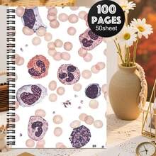 1 pieza Cuaderno espiral divertido de laboratorio, adecuado para trabajo, estudio, registros de laboratorio médico y de química, laboratorio e investigación científica, cuaderno de asignatura, regalo para enfermeras, médicos, investigadores, estudiantes de medicina, notas de estudio, organizador personal - B - Ver 6