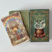 美食塔羅牌組 - 透過品味探索直覺，透過滋養感受情感，78張獨特卡片用於占卜與烹飪靈感 - 軍綠色 - 查看 5