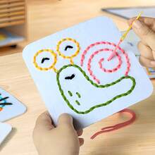 加厚毛氈縫紉套裝，趣味手工材料，精細動作技能訓練 - 彩色 - 查看 3