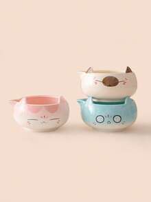 Matcha 5-Piece Set - New Creative Ceramic Cartoon Style, Includes Matcha Whisk, Matcha Bowl And Tea Spoon, Complete Tea Set. - Multicolor - View 8