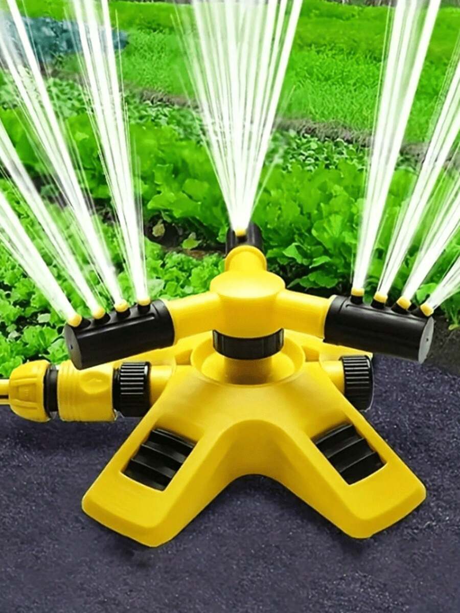 [Vòi phun cỏ màu vàng bền 360°] 2 cái vòi phun cỏ tự động xoay 360° - Cánh tay điều chỉnh được cho độ bao phủ đa góc, bền & có thể kết hợp để tưới diện tích lớn, màu vàng rực rỡ - Nhiều màu - Xem 1
