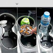 2PCS Car Cup Holder Coasters, 2.67 Inch Carbon Fiber Sports Racing Auto Cup Holder Insert Coaster Pad, Universal Non-Slip Embedded Drink Mat, Car Interior Accessories For Car, Truck, RV, SUV - A - View 5