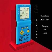 Retro Handheld Game Console, Classic Console, Screen, Nostalgic Pocket Game Machine, Puzzle Toys For Kids - A-blue - View 4