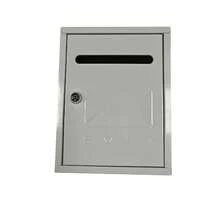26cm 灰色金屬壁掛式信箱，現代簡約風格，適用於戶外與室內使用 - C - 查看 8