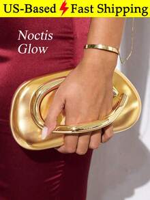 Luxury Gold Purse For Women Acrylic Evening Bag Metal Ring Handle Shoulder Crossbody Bag Gold Evening Clutch Bag For Party Wedding Prom Dinner Banquet - 金色 - 查看 9
